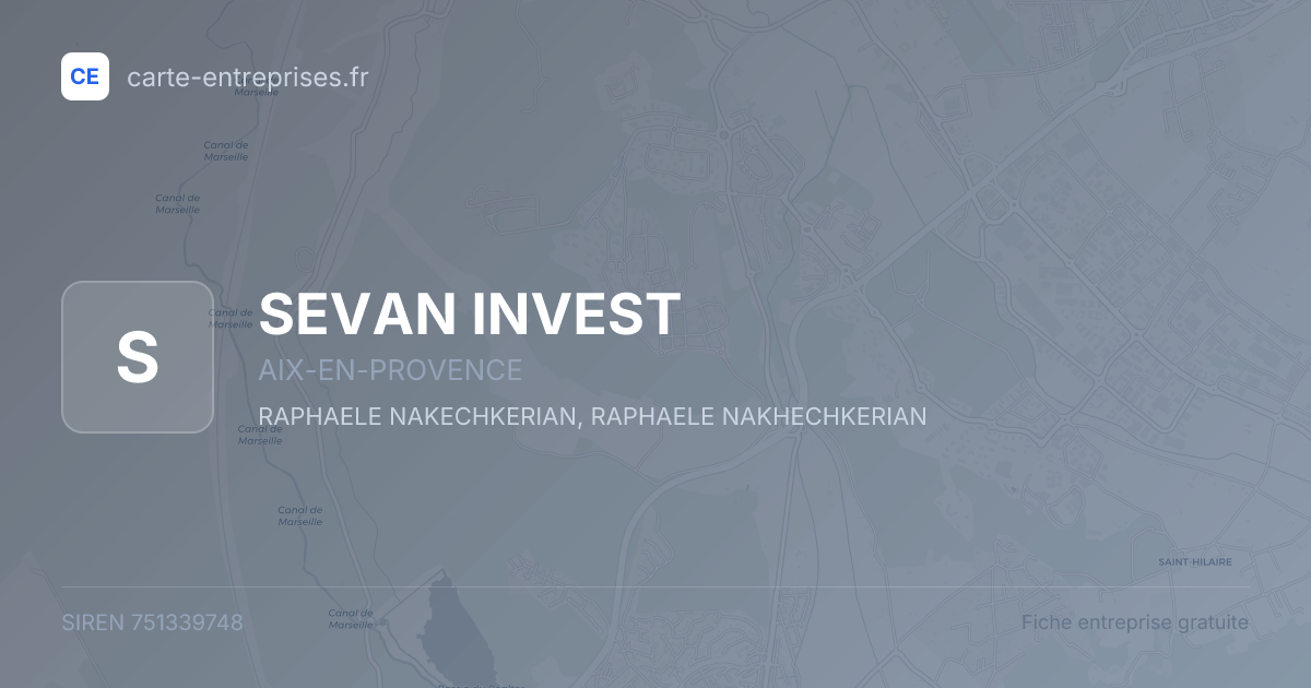 SEVAN INVEST — 751339748 — fiche entreprise