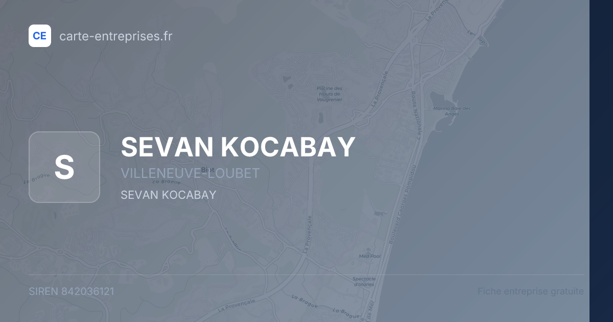 SEVAN KOCABAY — 842036121 — fiche entreprise