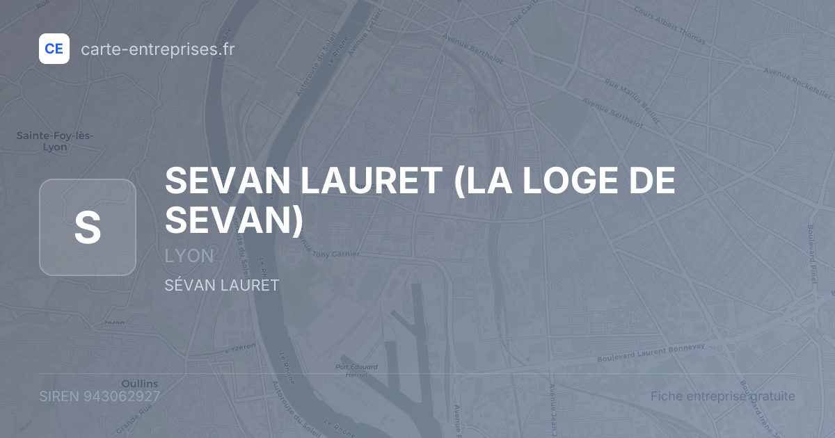 SEVAN LAURET (LA LOGE DE SEVAN) — 943062927 — fiche entreprise