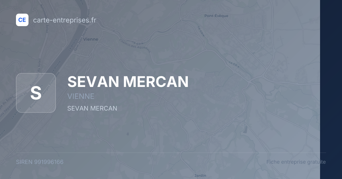 SEVAN MERCAN — 991996166 — fiche entreprise