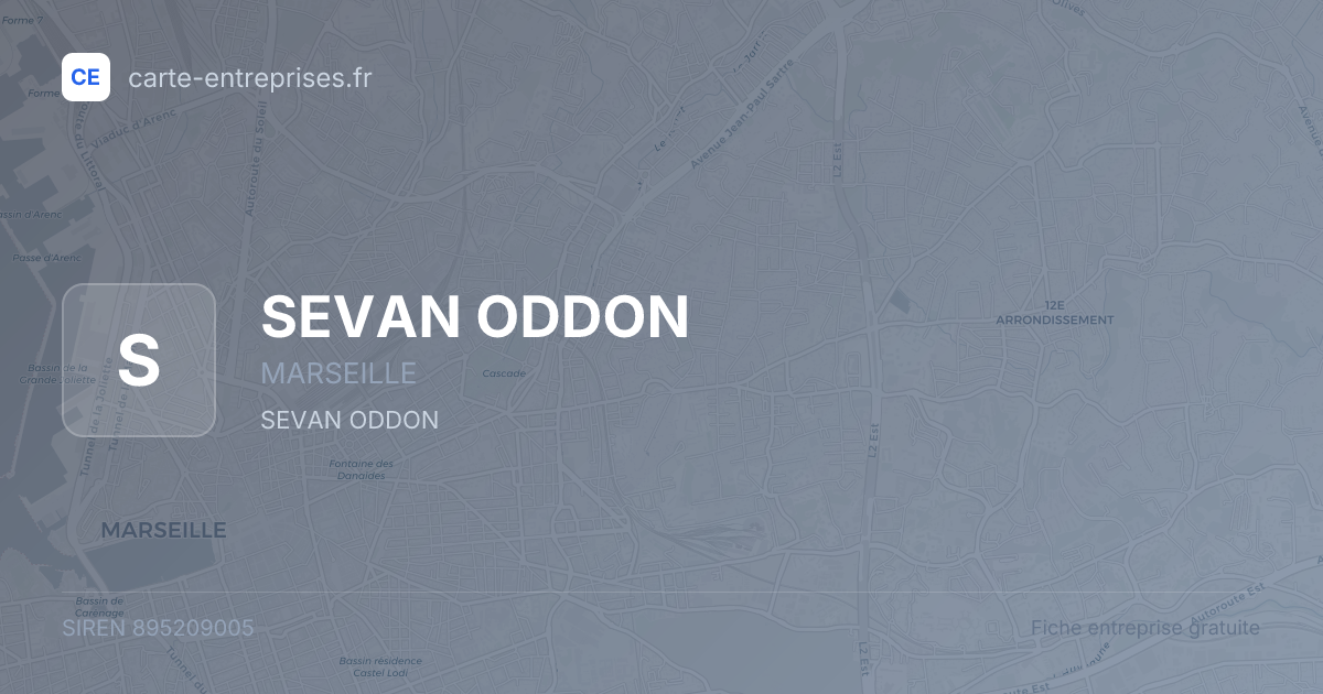 SEVAN ODDON — 895209005 — fiche entreprise