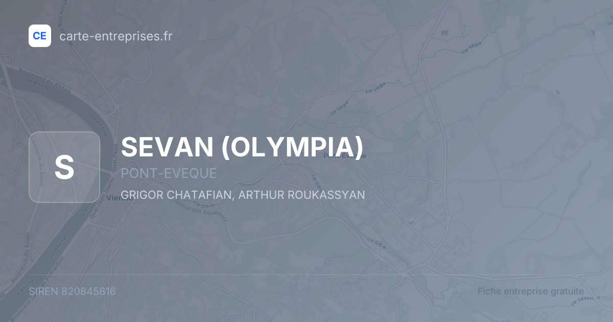 SEVAN (OLYMPIA) — 820845816 — fiche entreprise