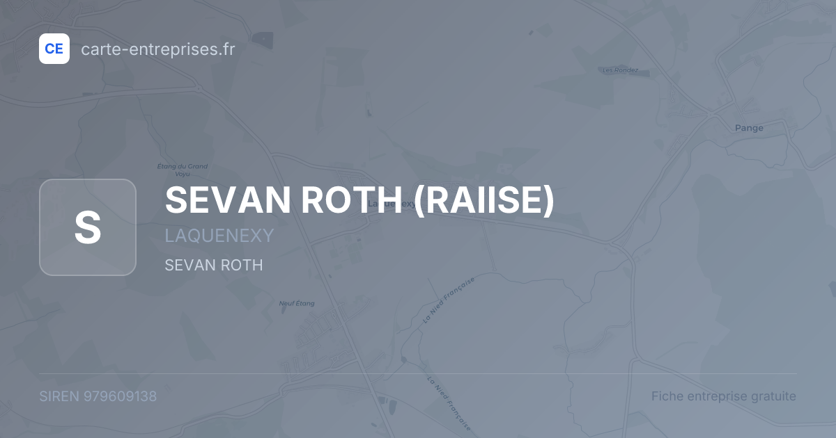 SEVAN ROTH (RAIISE) — 979609138 — fiche entreprise