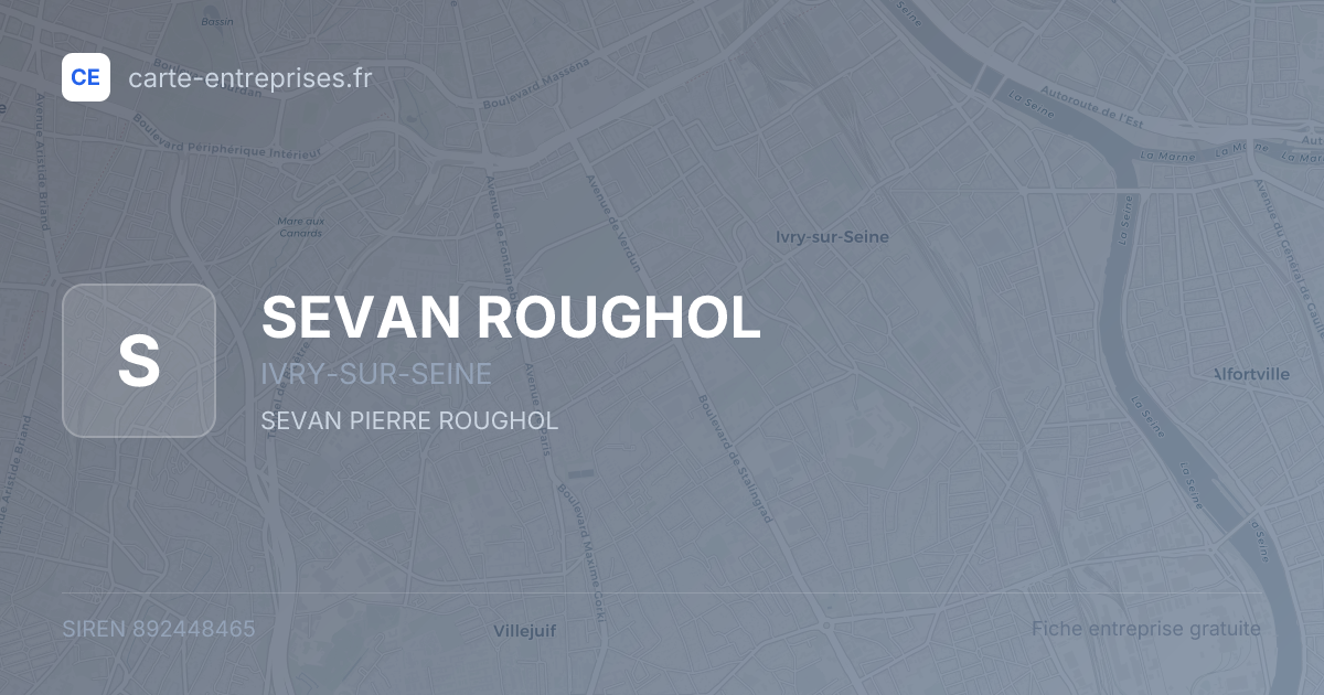 SEVAN ROUGHOL — 892448465 — fiche entreprise