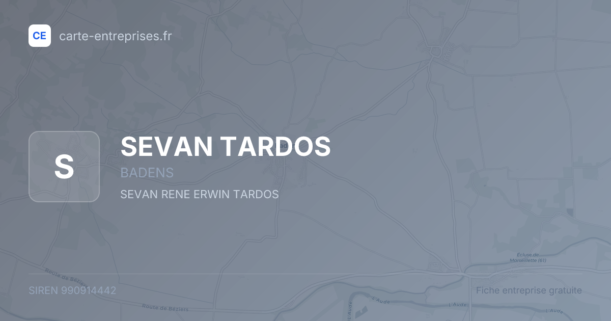 SEVAN TARDOS — 990914442 — fiche entreprise