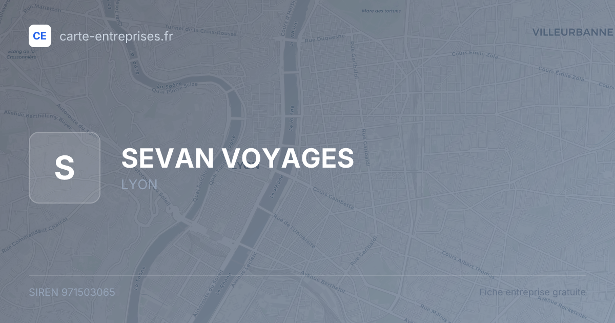 SEVAN VOYAGES — 971503065 — fiche entreprise