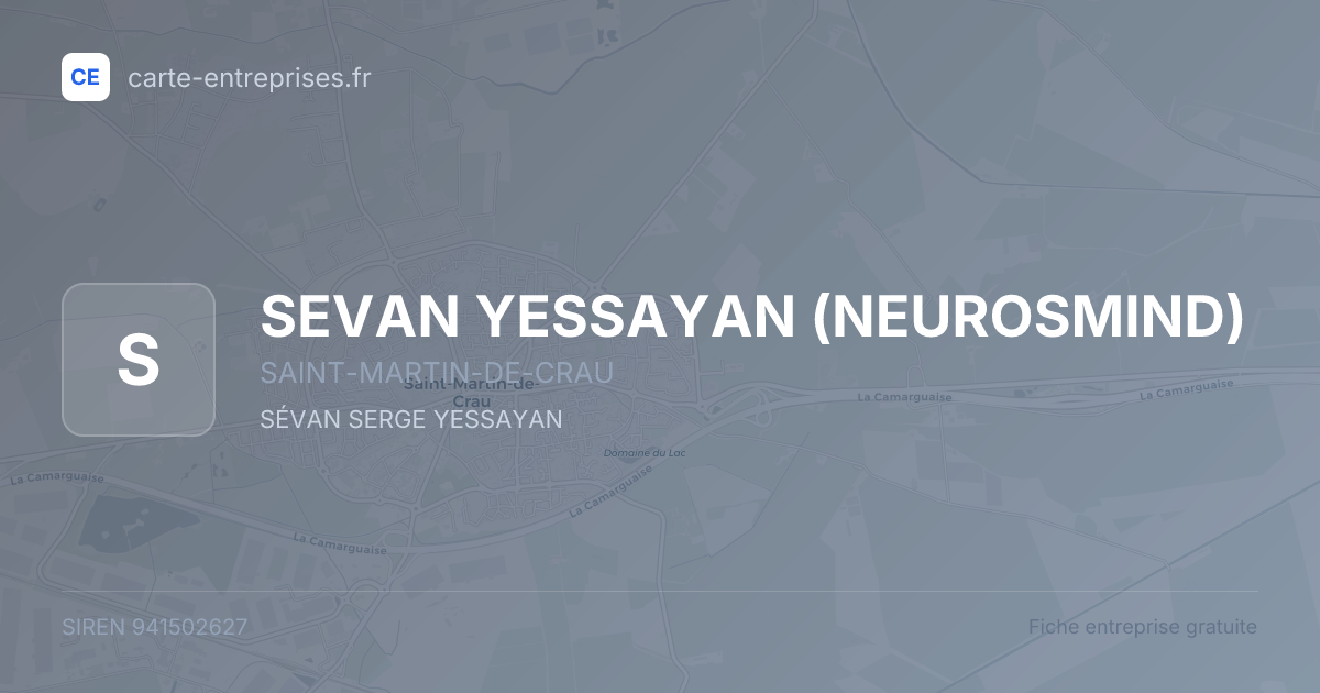 SEVAN YESSAYAN (NEUROSMIND) — 941502627 — fiche entreprise
