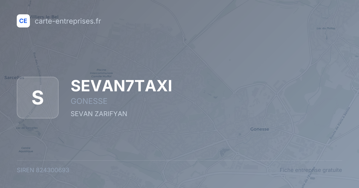 SEVAN7TAXI — 824300693 — fiche entreprise