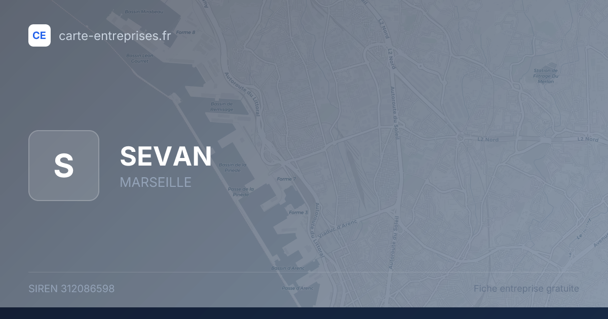 SEVAN — 312086598 — fiche entreprise