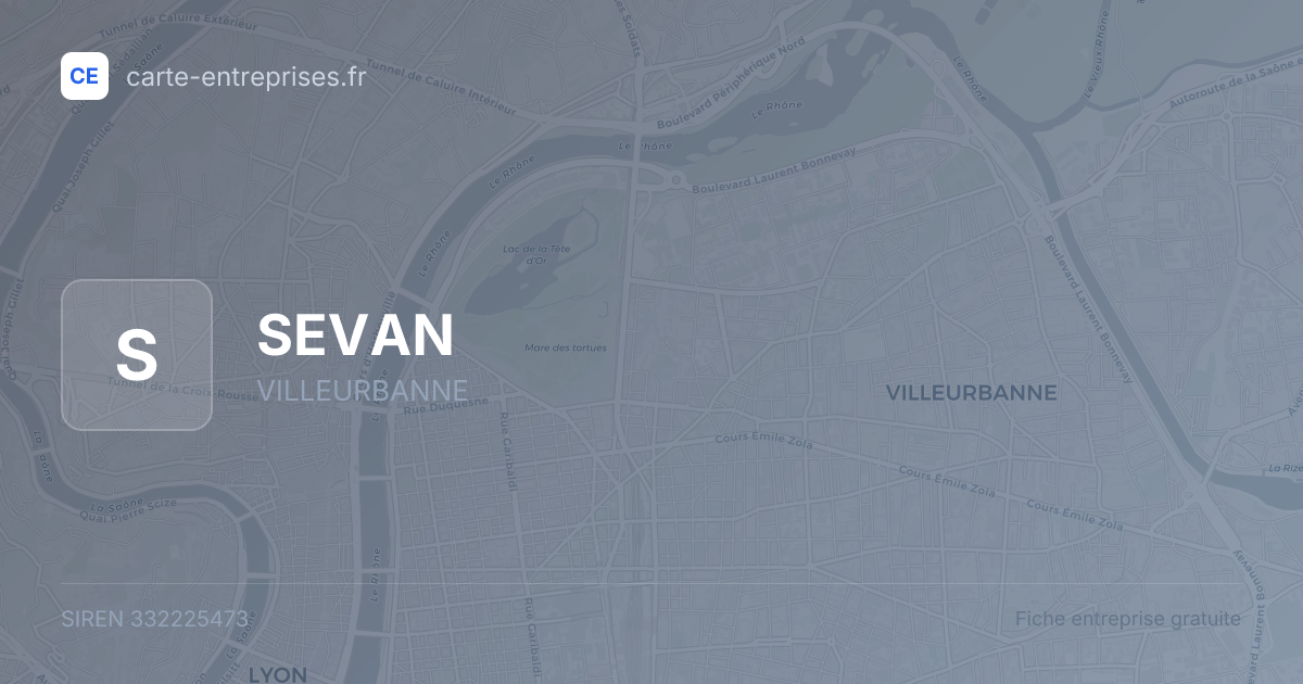 SEVAN — 332225473 — fiche entreprise