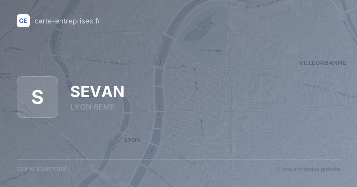 SEVAN — 334820180 — fiche entreprise