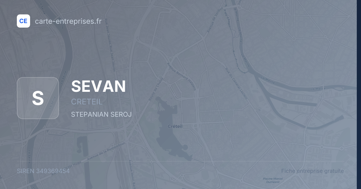 SEVAN — 349369454 — fiche entreprise