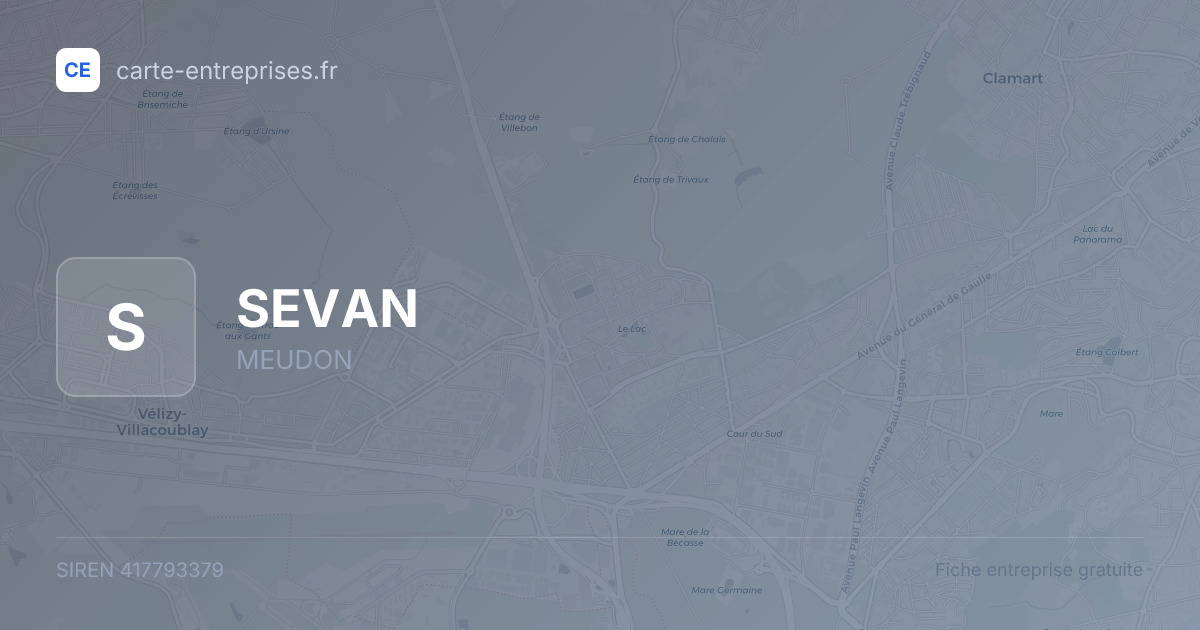 SEVAN — 417793379 — fiche entreprise