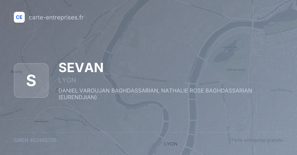 SEVAN — 452465735 — fiche entreprise