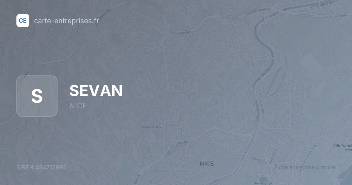 SEVAN — 494712995 — fiche entreprise