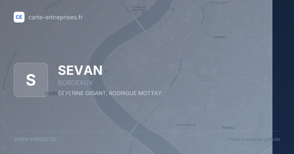 SEVAN — 498090760 — fiche entreprise