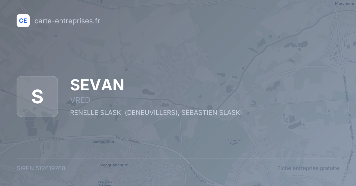SEVAN — 512619768 — fiche entreprise