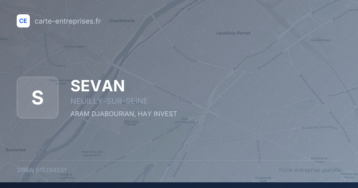SEVAN — 515294031 — fiche entreprise