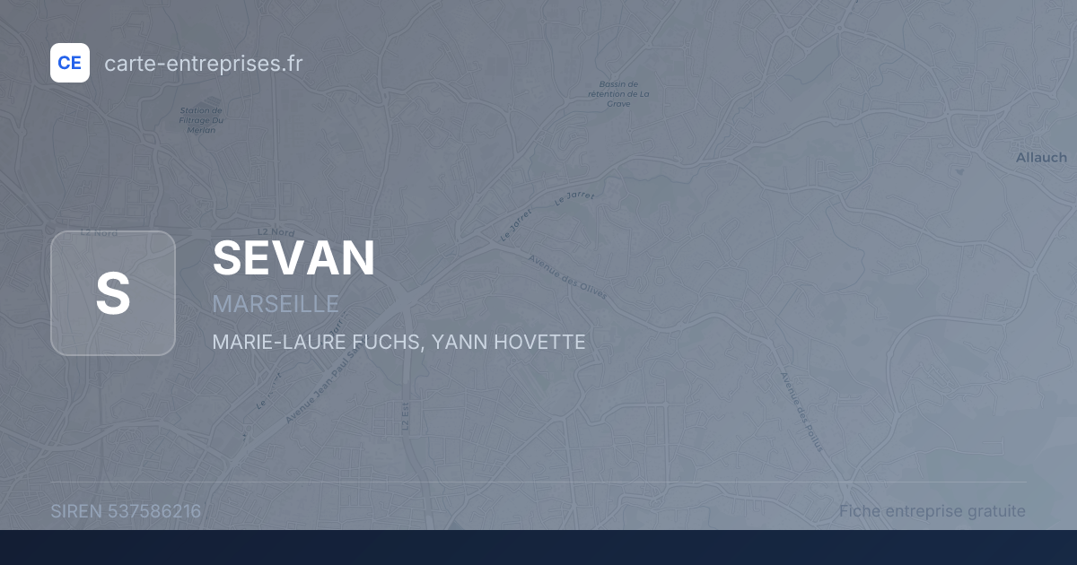 SEVAN — 537586216 — fiche entreprise