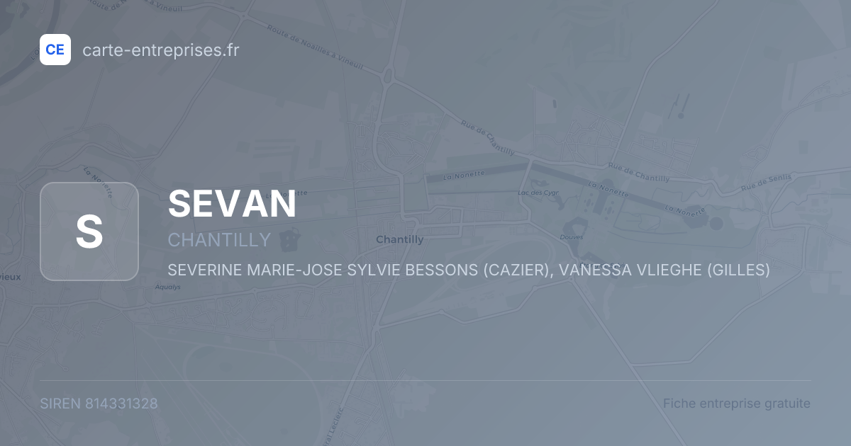 SEVAN — 814331328 — fiche entreprise