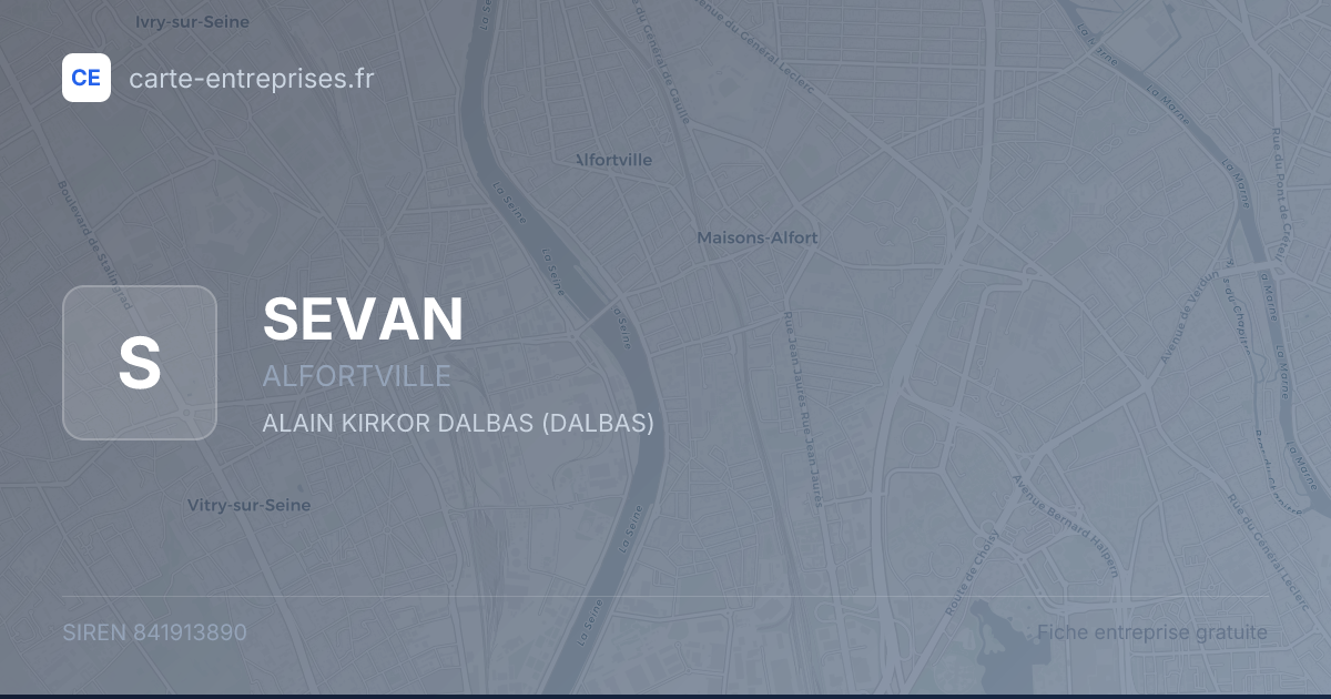 SEVAN — 841913890 — fiche entreprise