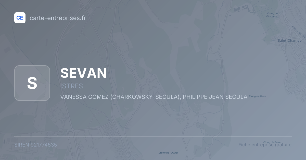SEVAN — 921774535 — fiche entreprise
