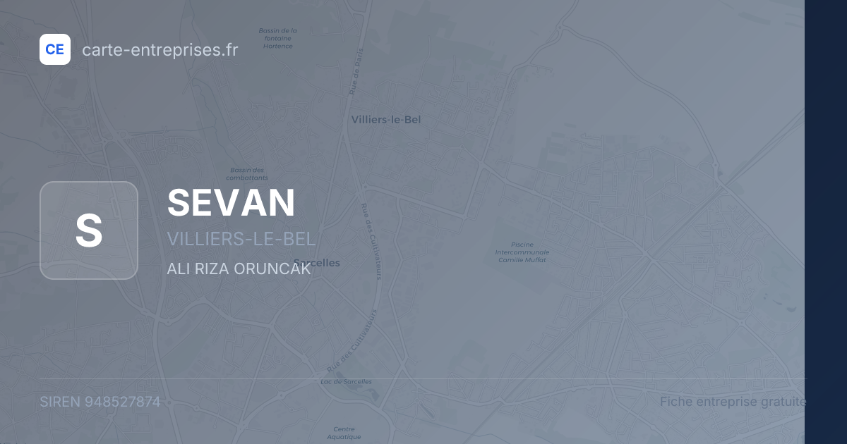 SEVAN — 948527874 — fiche entreprise