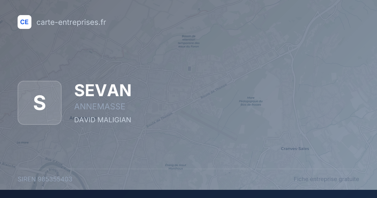 SEVAN — 985355403 — fiche entreprise