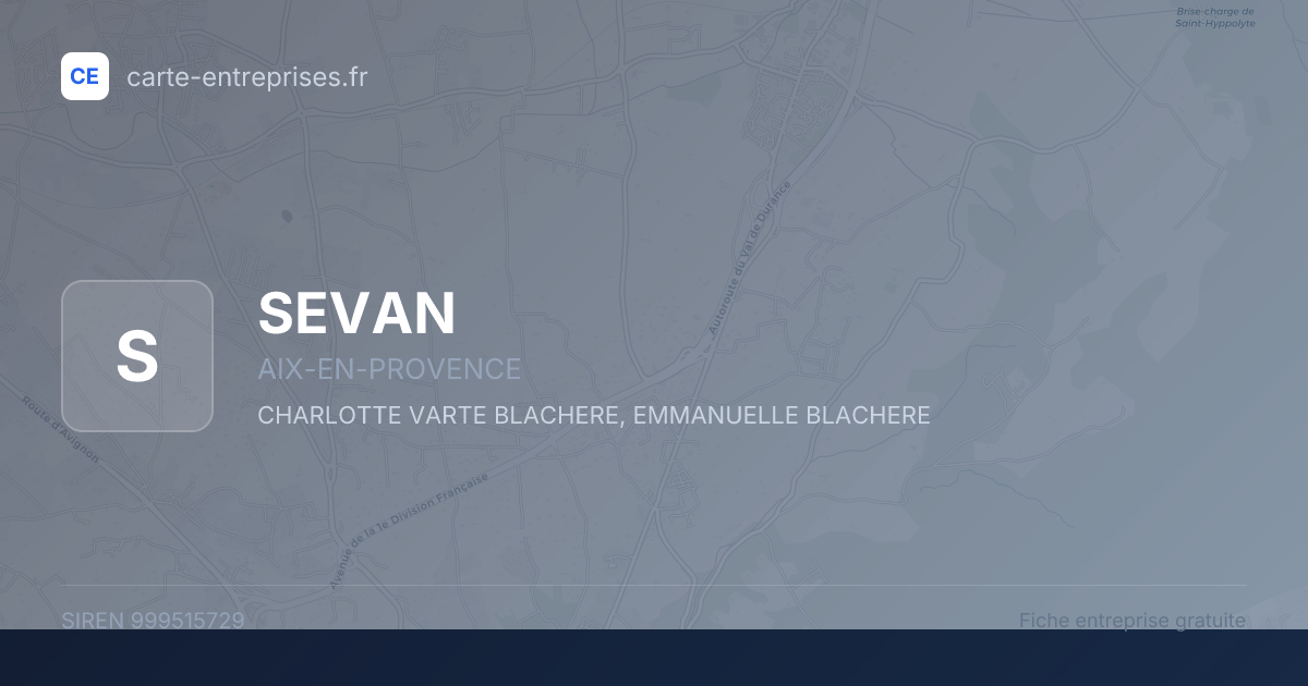 SEVAN — 999515729 — fiche entreprise