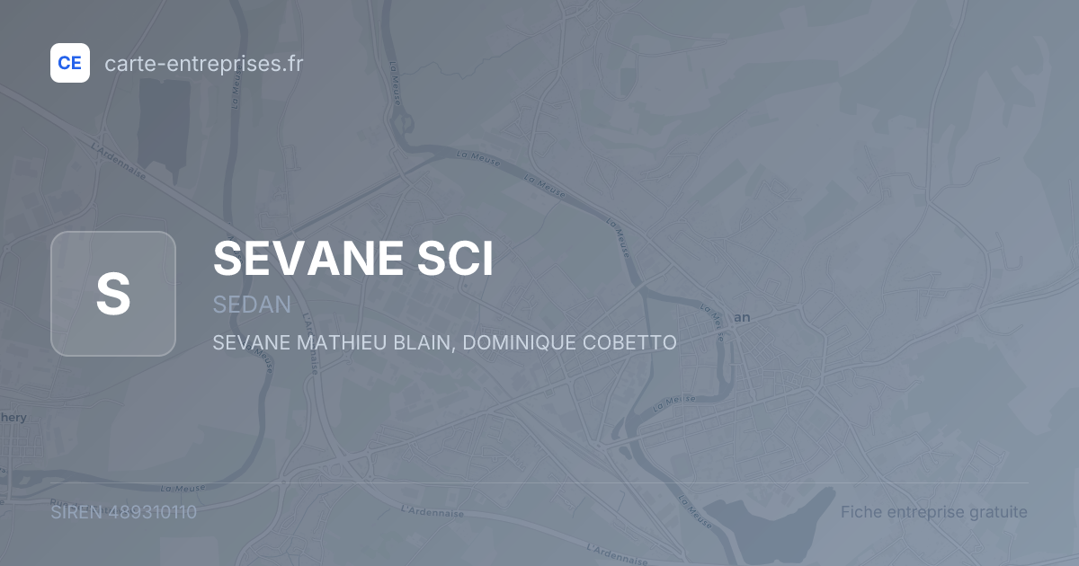 SEVANE SCI — 489310110 — fiche entreprise