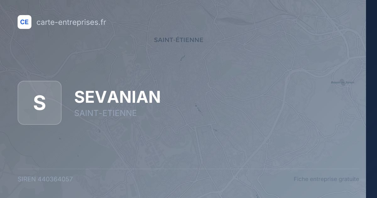 SEVANIAN — 440364057 — fiche entreprise