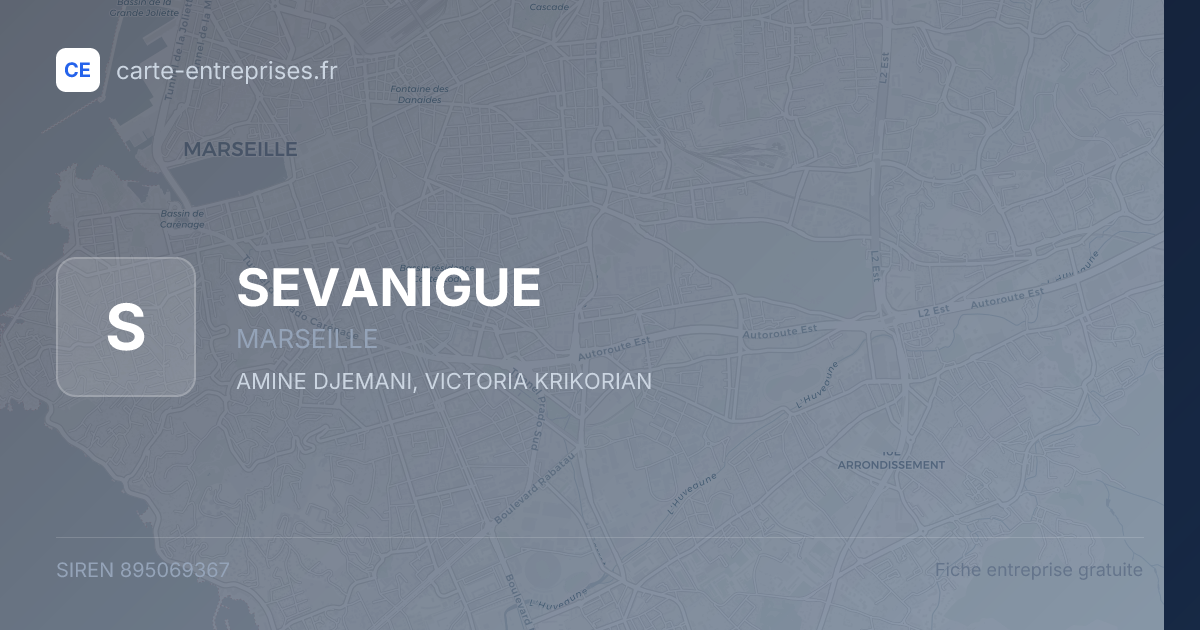 SEVANIGUE — 895069367 — fiche entreprise