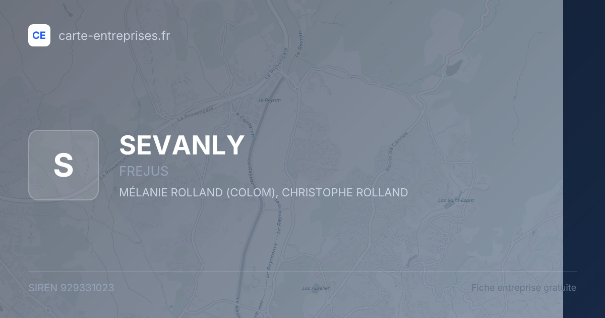SEVANLY — 929331023 — fiche entreprise