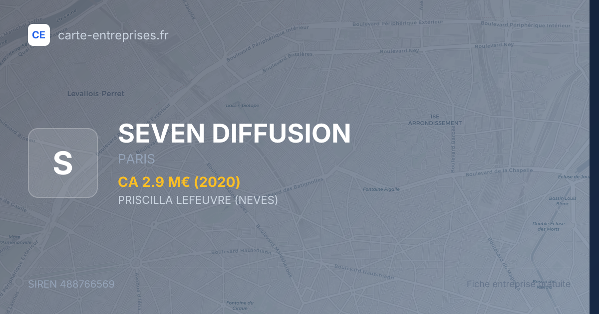 SEVEN DIFFUSION — 488766569 — fiche entreprise