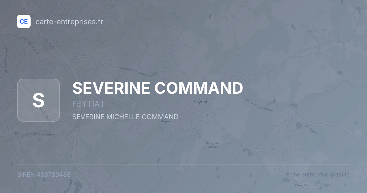 SEVERINE COMMAND — 488789488 — fiche entreprise