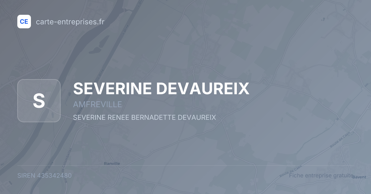 SEVERINE DEVAUREIX — 435342480 — fiche entreprise
