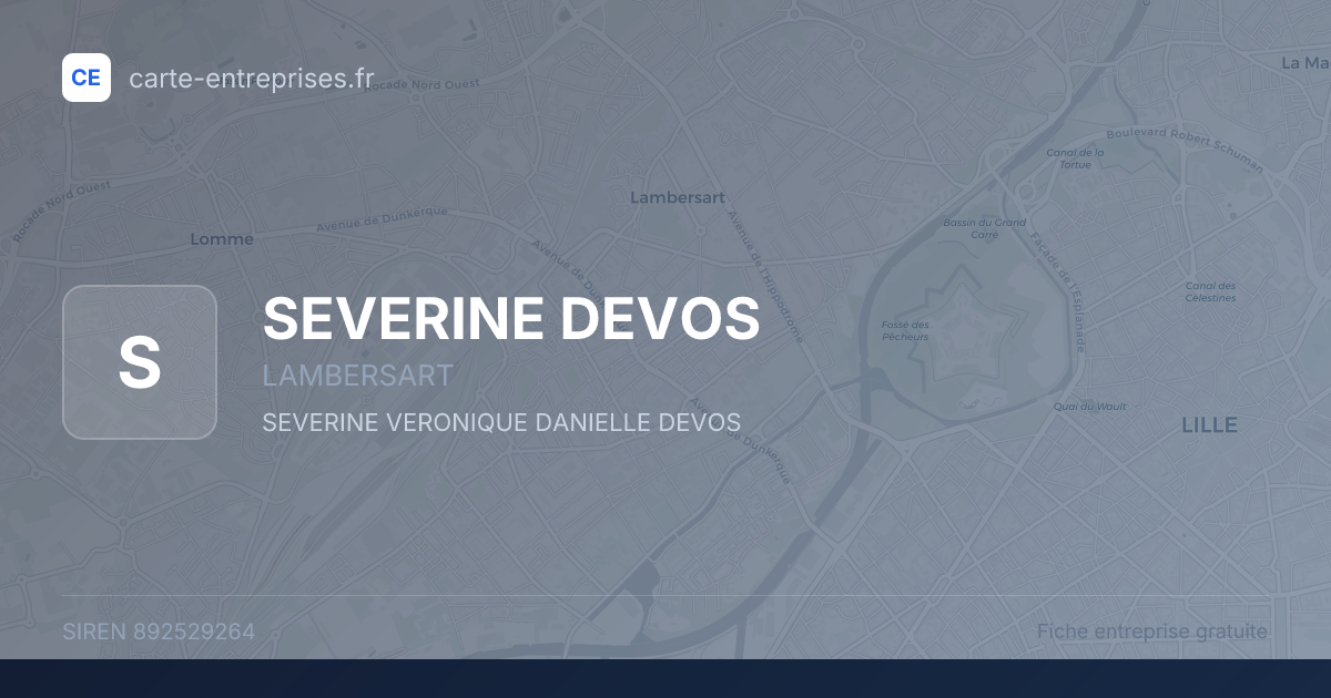 SEVERINE DEVOS — 892529264 — fiche entreprise
