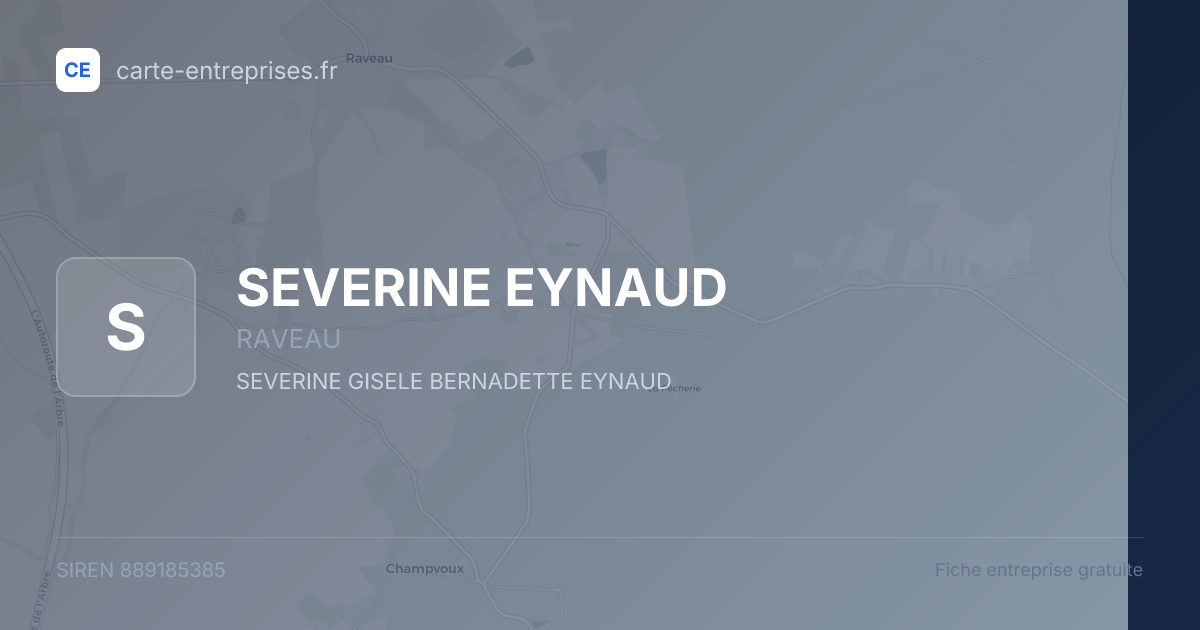 SEVERINE EYNAUD — 889185385 — fiche entreprise