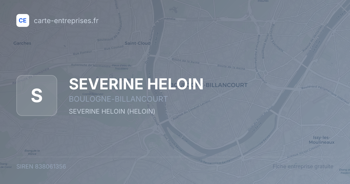 SEVERINE HELOIN — 838061356 — fiche entreprise