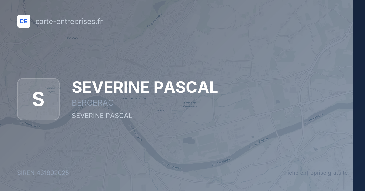 SEVERINE PASCAL — 431892025 — fiche entreprise