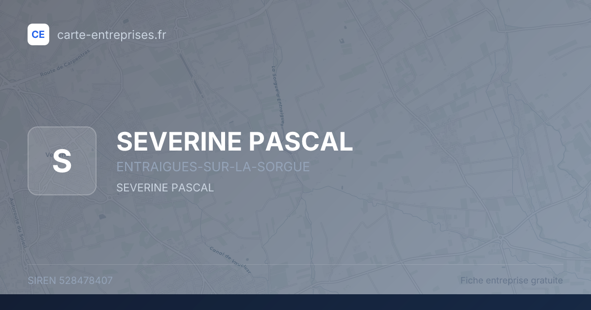SEVERINE PASCAL — 528478407 — fiche entreprise