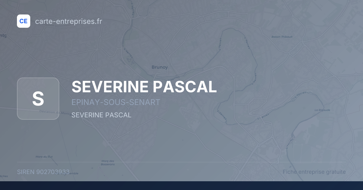 SEVERINE PASCAL — 902703933 — fiche entreprise