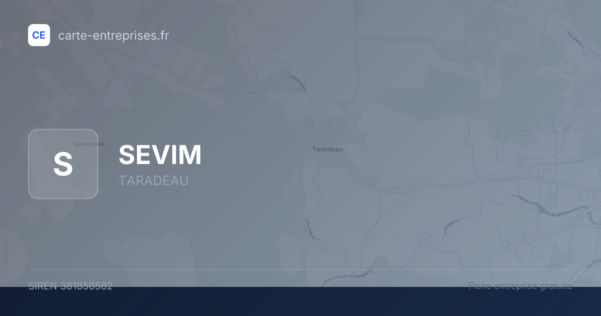 SEVIM — 381856582 — fiche entreprise