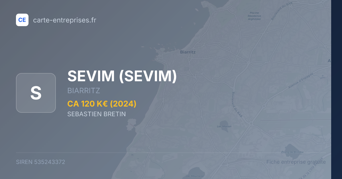 SEVIM — 535243372 — fiche entreprise