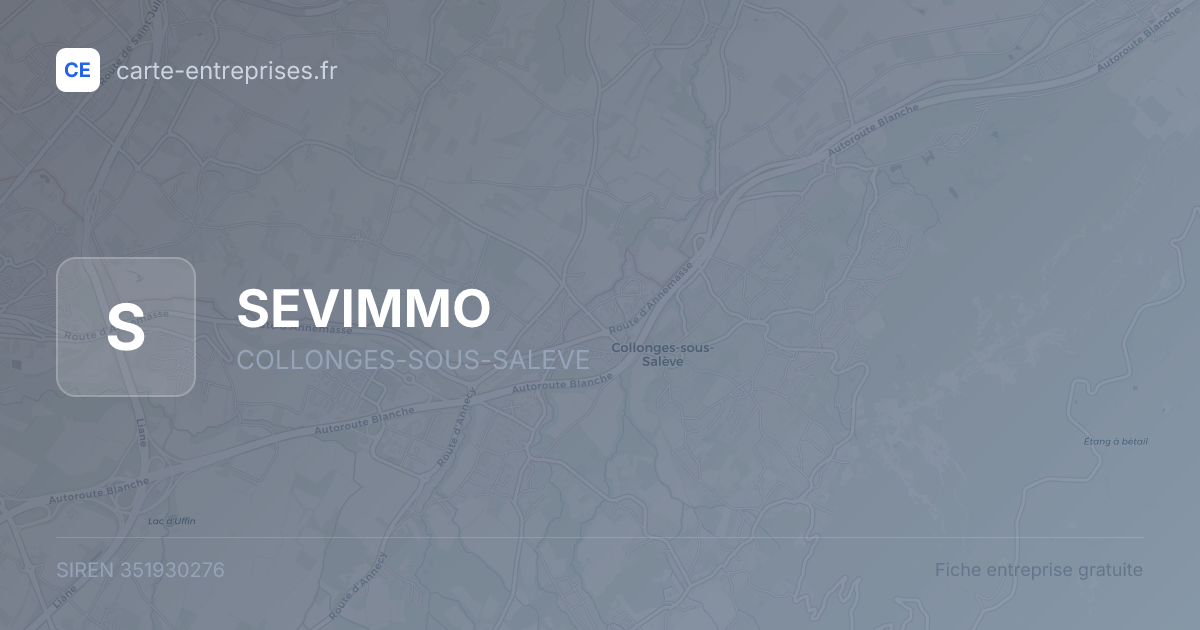 SEVIMMO — 351930276 — fiche entreprise