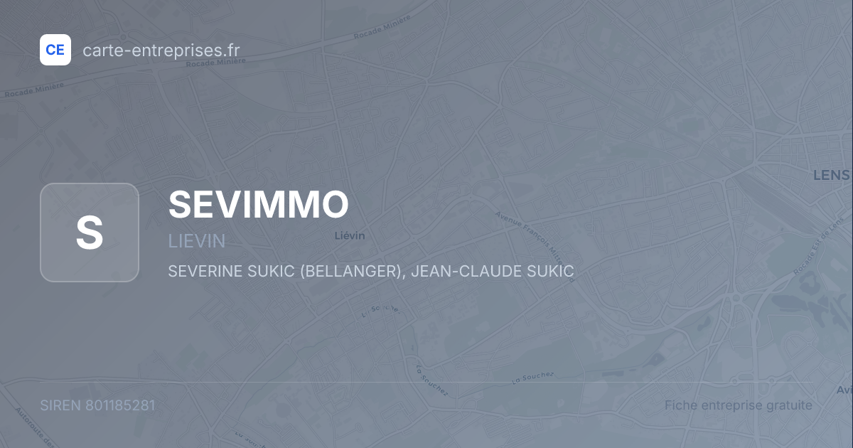 SEVIMMO — 801185281 — fiche entreprise