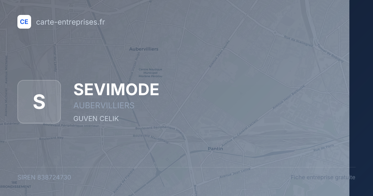 SEVIMODE — 838724730 — fiche entreprise