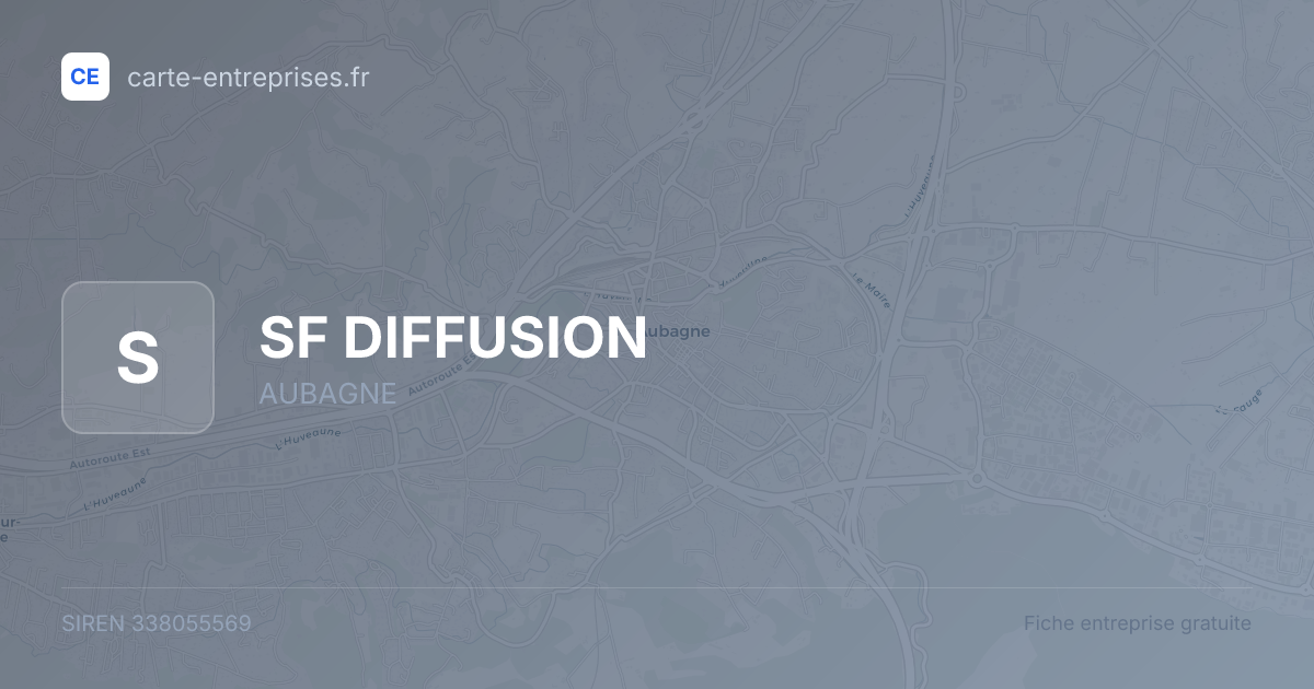 SF DIFFUSION — 338055569 — fiche entreprise