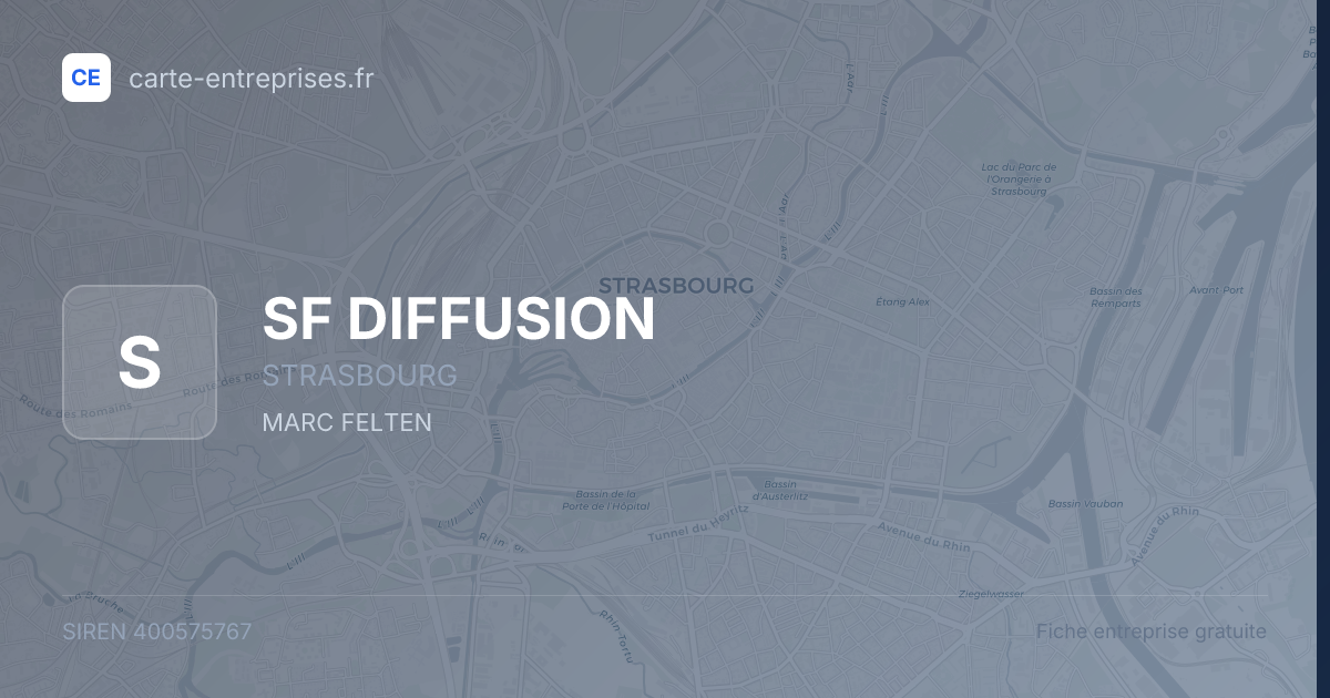 SF DIFFUSION — 400575767 — fiche entreprise