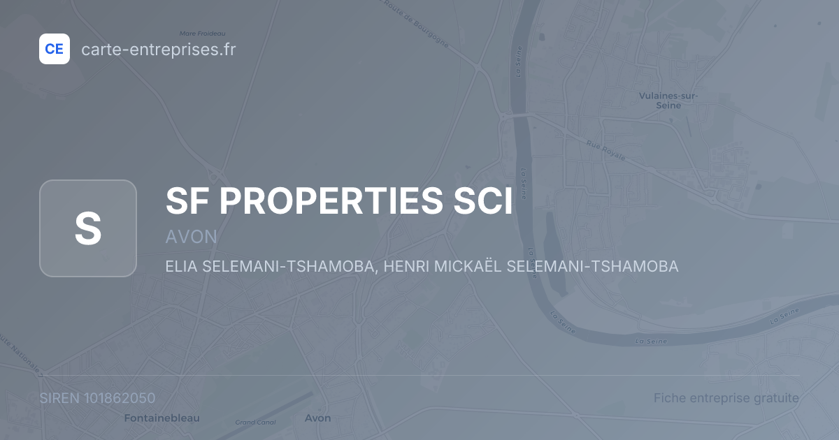 SF PROPERTIES SCI — 101862050 — fiche entreprise